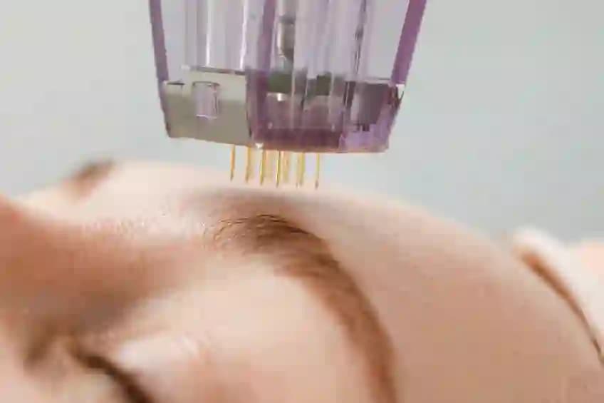 Morpheus8 RF microneedling handpiece close-up